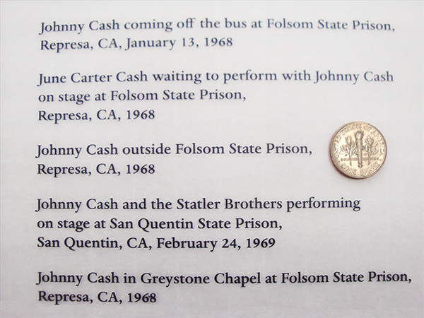 Johnny Cash awaiting transfer at Johnny Cash Prison in California.